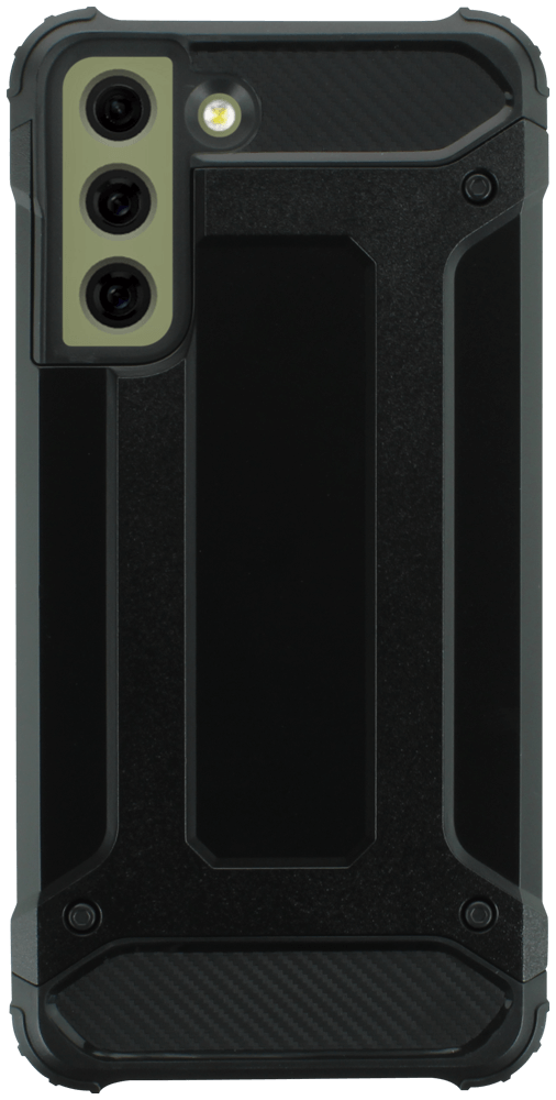 Samsung Galaxy S21 FE ütésálló tok légpárnás sarkas, hibrid Forcell Armor fekete