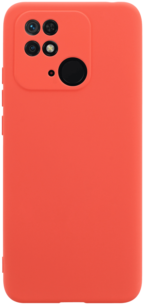 Xiaomi Redmi 10C szilikon tok kameravédővel matt barackszínű