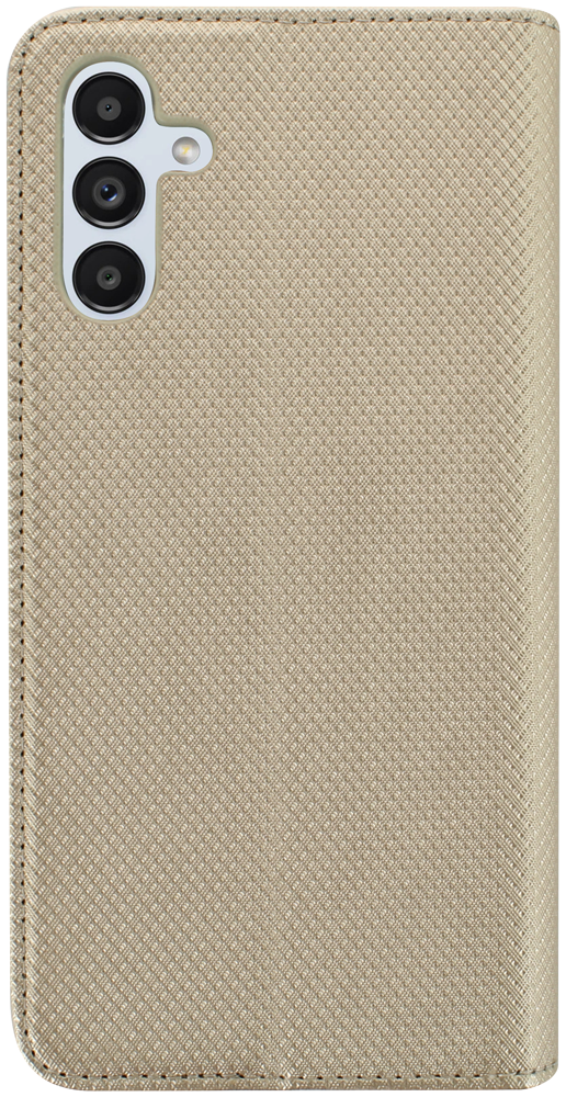 Samsung Galaxy A13 5G (SM-A136) oldalra nyíló flipes bőrtok rombusz mintás arany