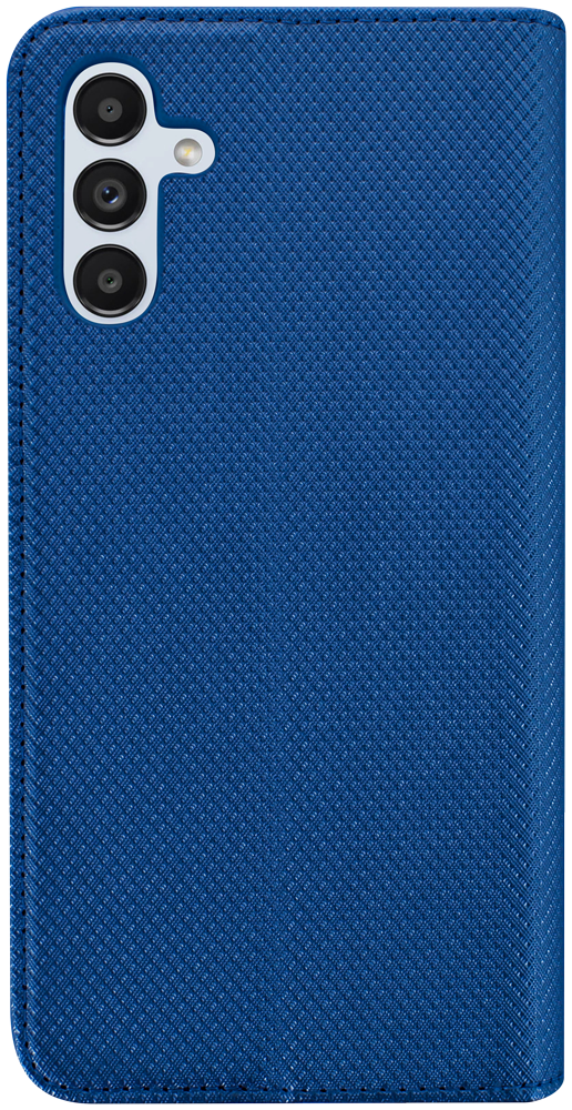 Samsung Galaxy A04s (SM-A047F) oldalra nyíló flipes bőrtok rombusz mintás sötétkék