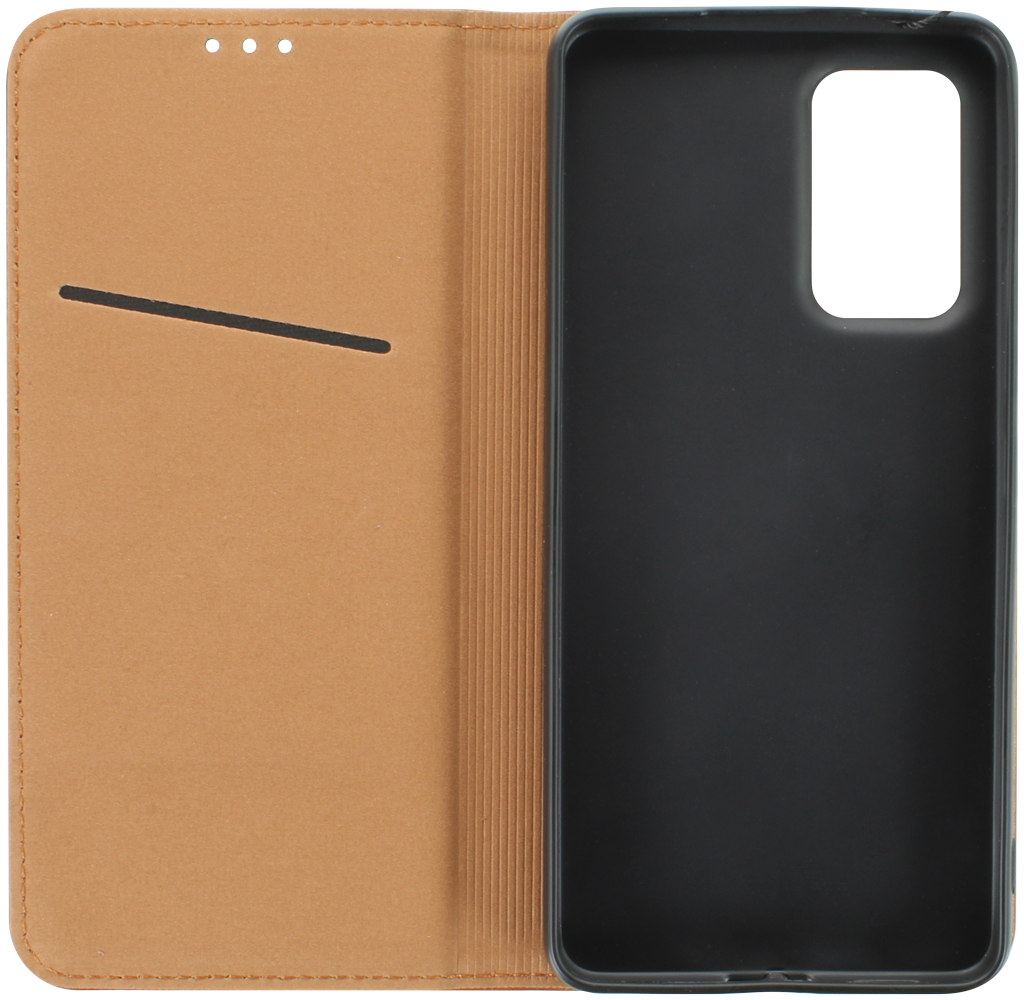 Samsung Galaxy A53 5G (SM-A5360) oldalra nyíló flipes bőrtok valódi bőr barna