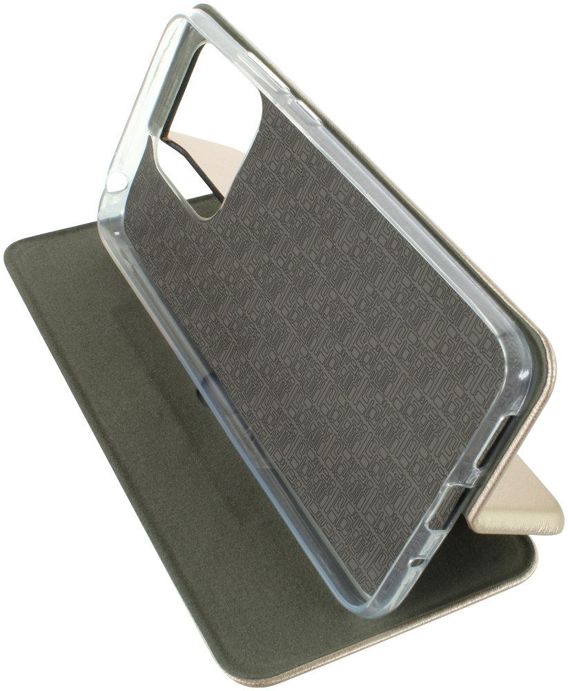 Xiaomi Redmi 10C oldalra nyíló mágneses flipes bőrtok prémium minőség arany