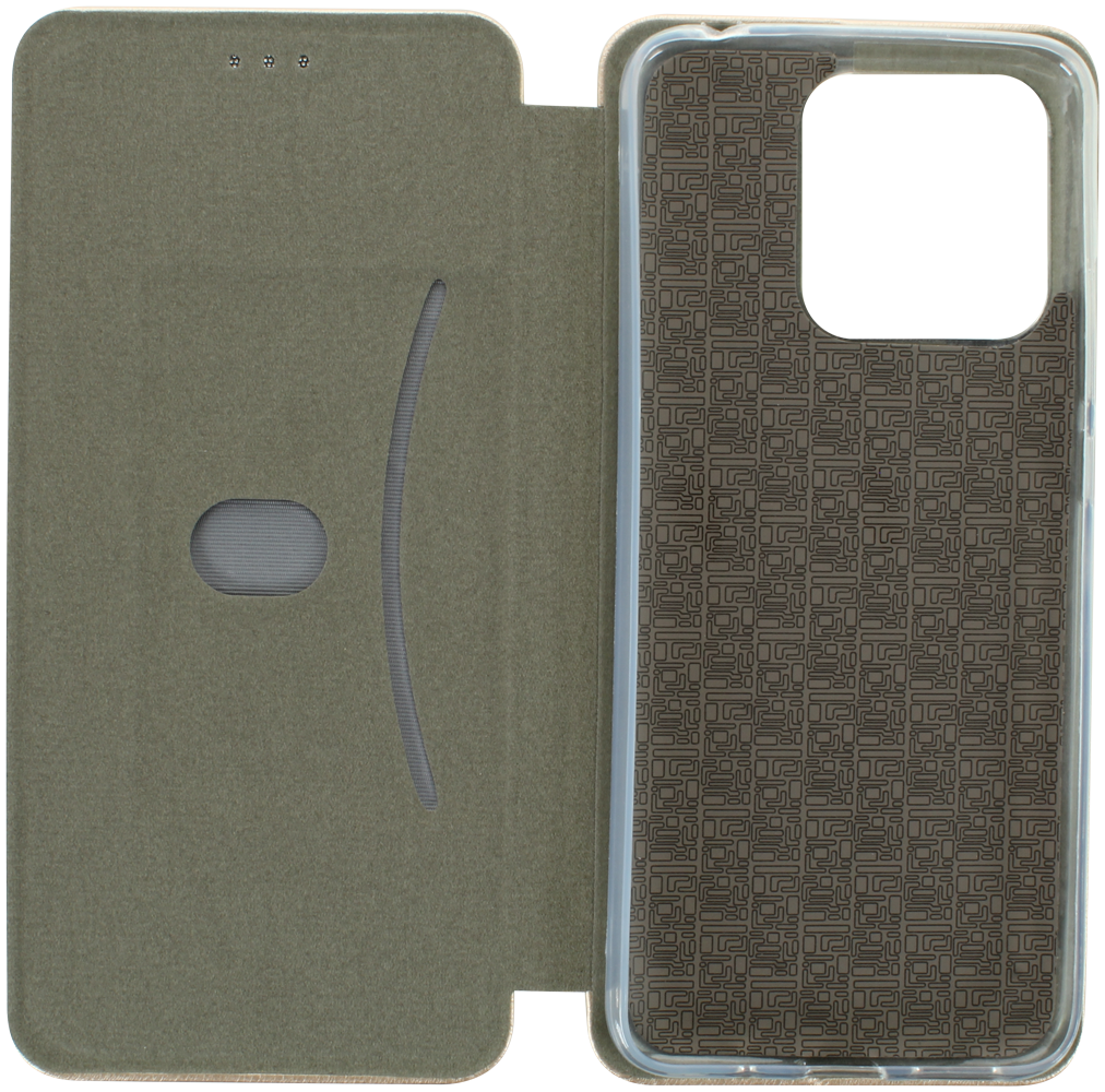 Xiaomi Redmi 10C oldalra nyíló mágneses flipes bőrtok prémium minőség arany