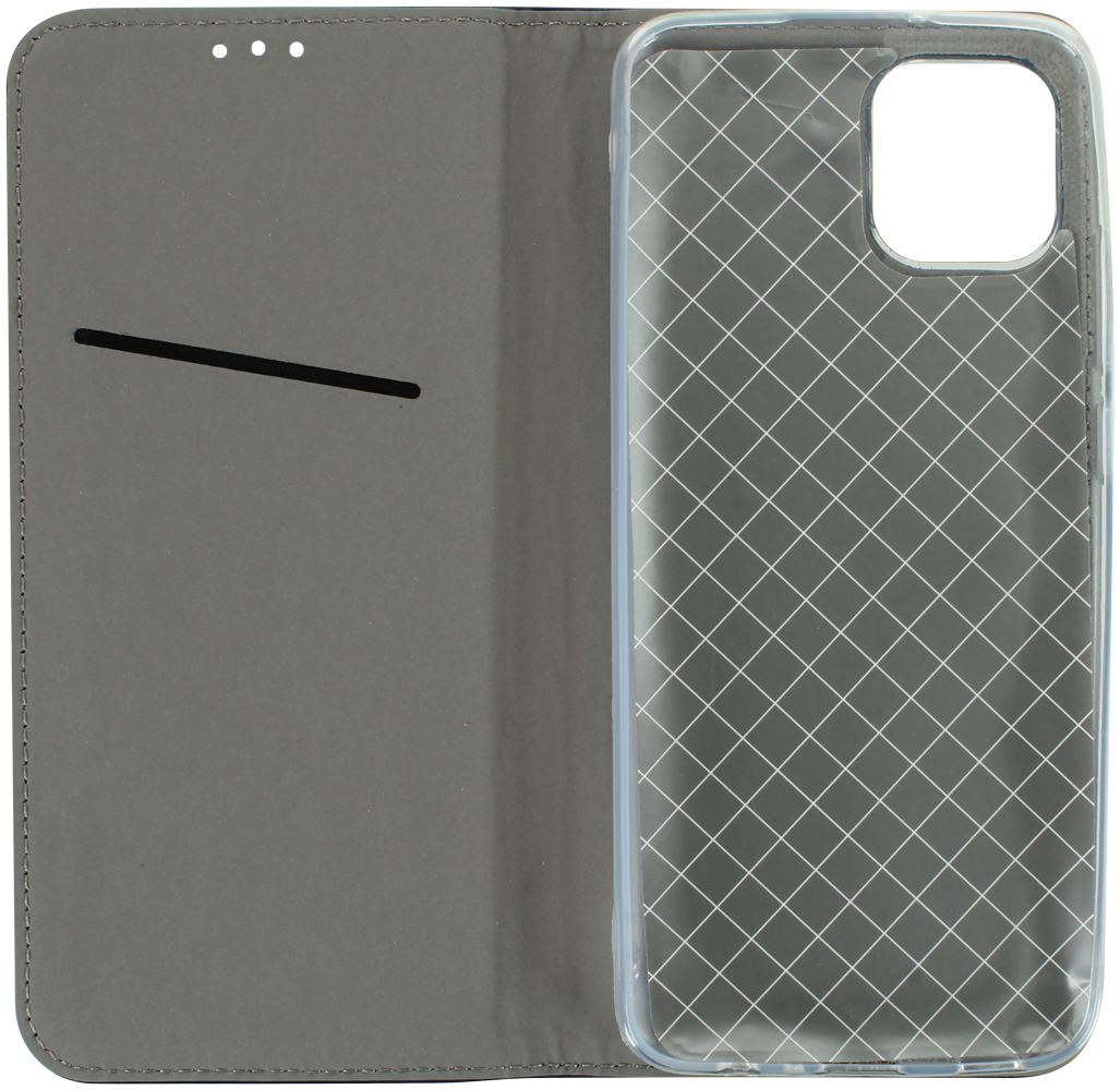 Samsung Galaxy A03 (SM-A035G) oldalra nyíló flipes bőrtok asztali tartó funkciós sötétkék