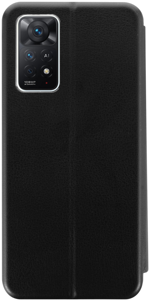 Xiaomi Redmi Note 11 Pro 5G oldalra nyíló mágneses flipes bőrtok prémium minőség fekete