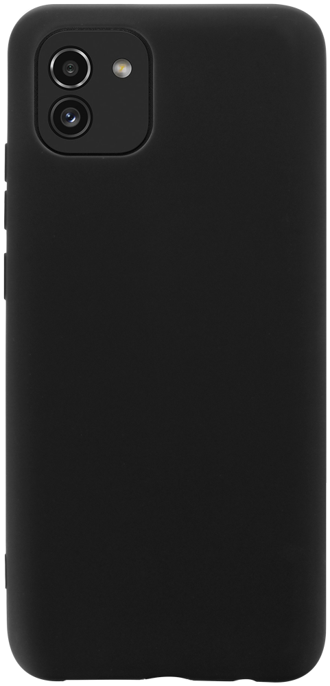 Samsung Galaxy A03 (SM-A035G) szilikon tok matt fekete