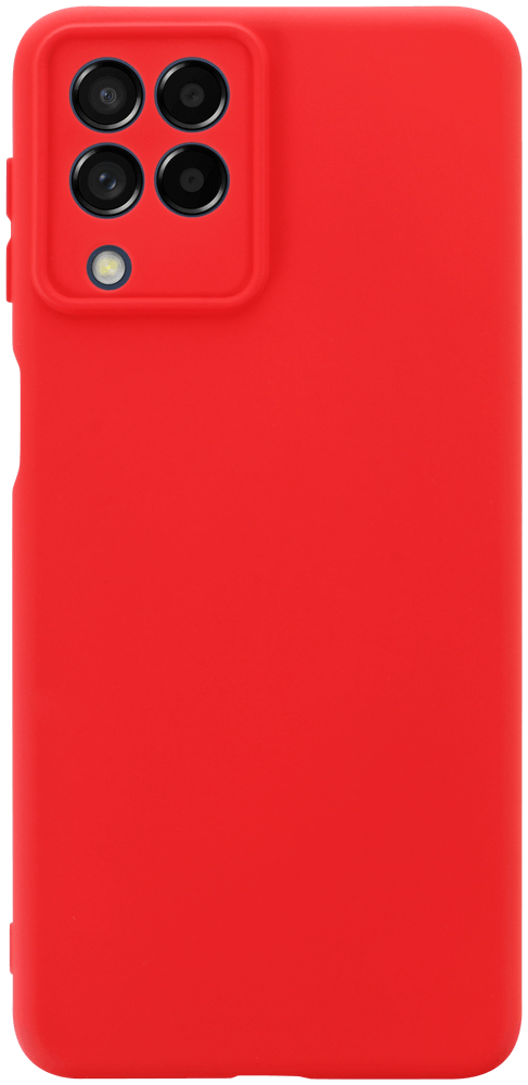 Samsung Galaxy M53 (SM-M536B) szilikon tok kameravédővel matt piros