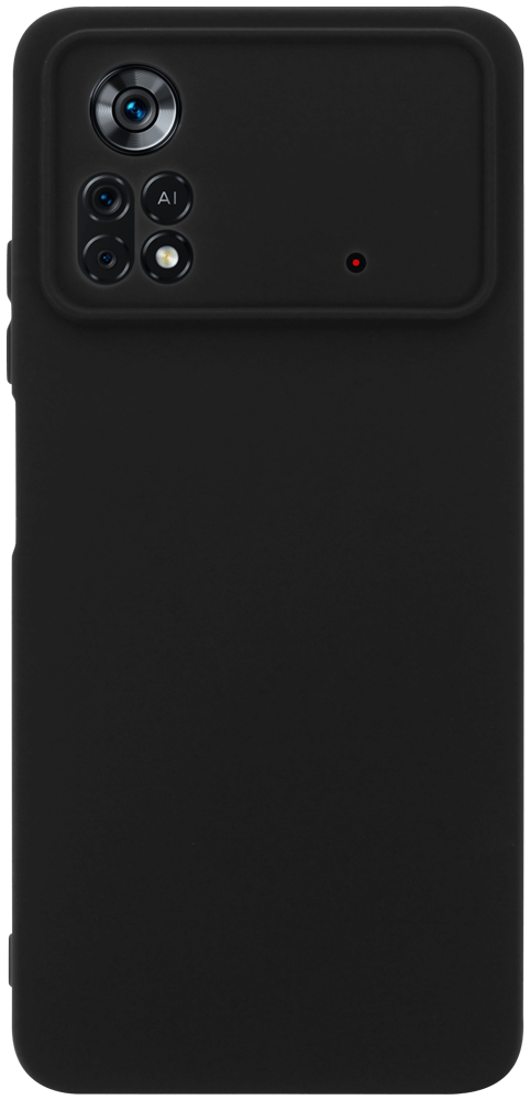 Xiaomi Poco X4 Pro 5G szilikon tok kameravédővel matt fekete