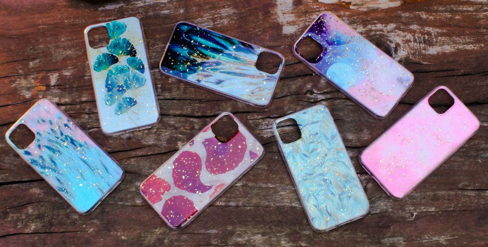 Samsung Galaxy M23 5G (SM-M236B) kemény hátlap Gold Glam Leaves