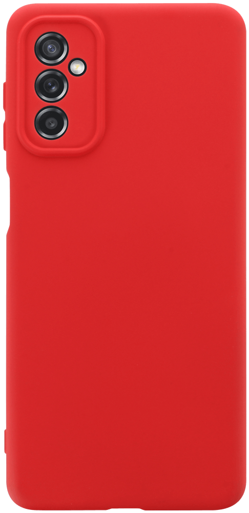 Samsung Galaxy M52 5G (SM-M526BR) szilikon tok kameravédővel matt piros