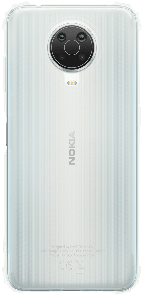 Nokia G20 szilikon tok közepesen ütésálló légpárnás sarok átlátszó