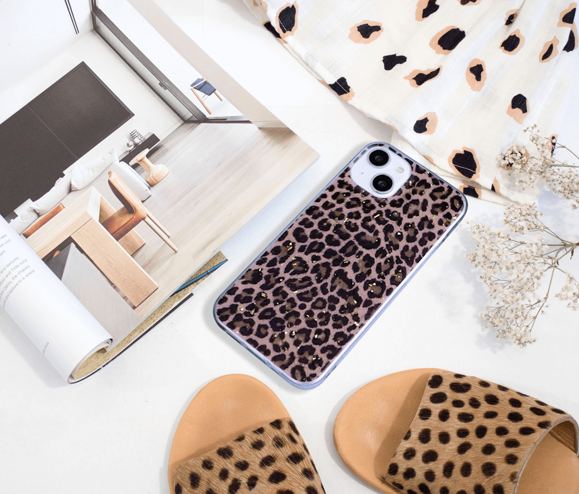 Xiaomi Redmi 10A kemény hátlap Gold Glam Leopard