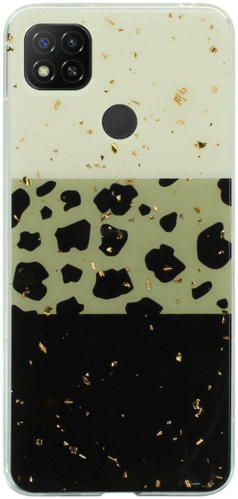 Xiaomi Redmi 10A kemény hátlap Gold Glam Leopard