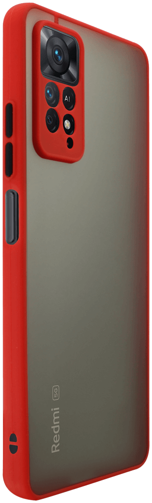 Xiaomi Redmi Note 11 Pro 5G kemény hátlap Vennus Button Bumper piros