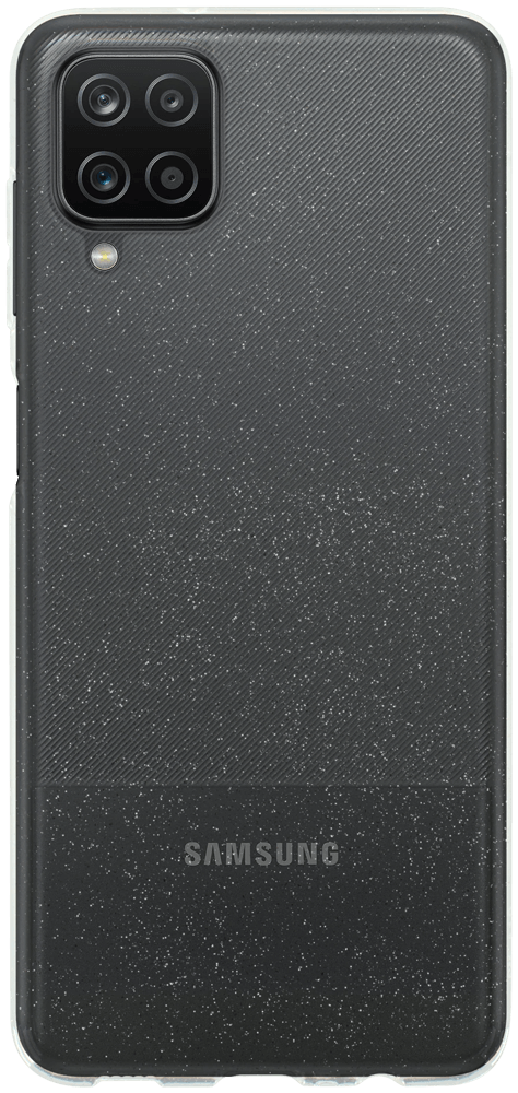 Samsung Galaxy A12 Nacho (SM-A127F) szilikon tok csillogó átlátszó