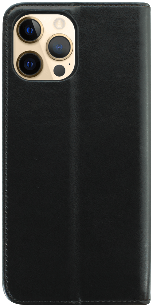 Apple iPhone 12 Pro Max oldalra nyíló flipes bőrtok asztali tartó funkciós fekete