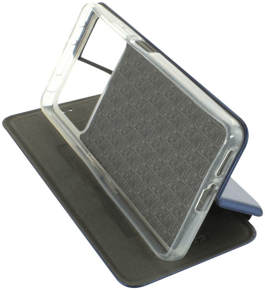 Xiaomi Poco X4 Pro 5G oldalra nyíló mágneses flipes bőrtok prémium minőség sötétkék