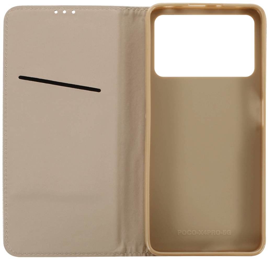 Xiaomi Poco X4 Pro 5G oldalra nyíló flipes bőrtok rombusz mintás arany