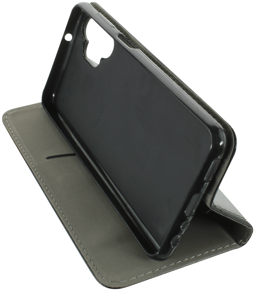 Samsung Galaxy A13 4G (SM-A135F) oldalra nyíló flipes bőrtok asztali tartó funkciós fekete