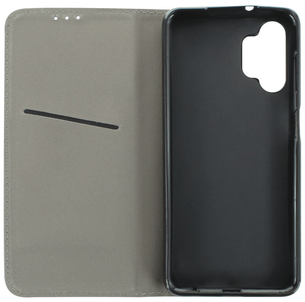 Samsung Galaxy A13 4G (SM-A135F) oldalra nyíló flipes bőrtok asztali tartó funkciós fekete