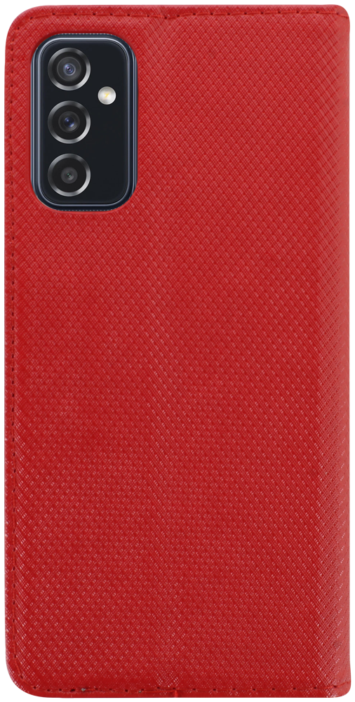 Samsung Galaxy M52 5G (SM-M526BR) oldalra nyíló flipes bőrtok rombusz mintás piros