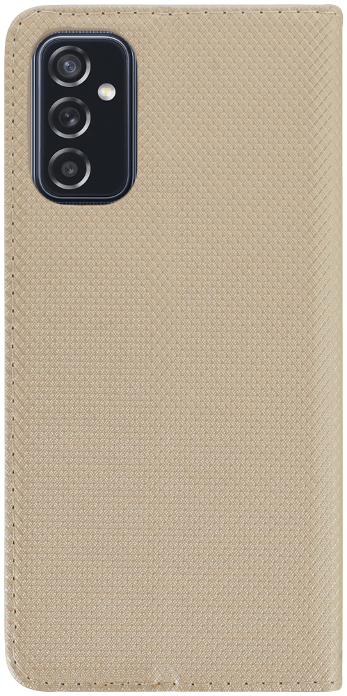 Samsung Galaxy M52 5G (SM-M526BR) oldalra nyíló flipes bőrtok rombusz mintás arany