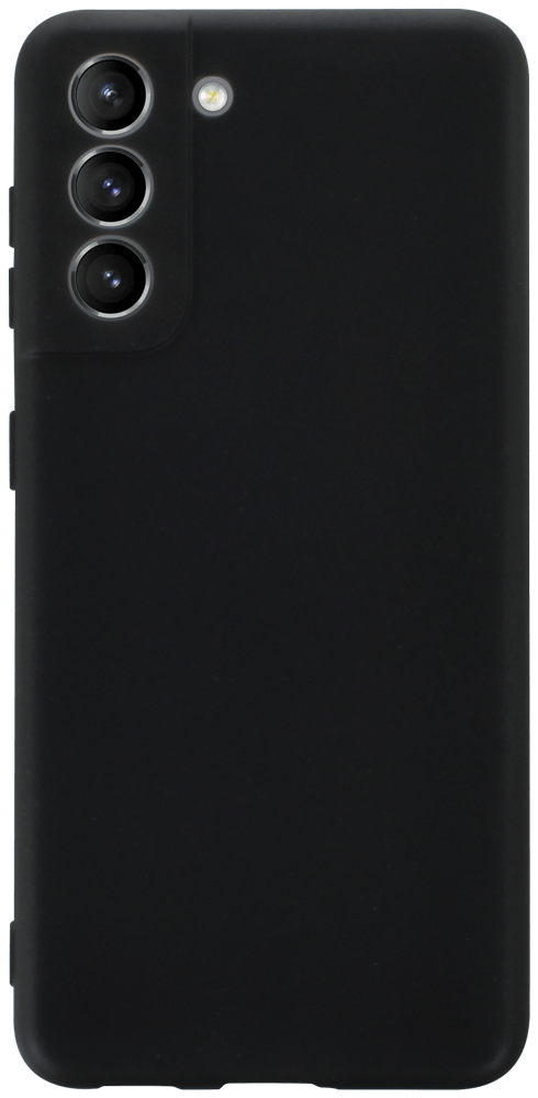 Samsung Galaxy S21 5G (SM-G991B) szilikon tok kameravédővel matt fekete