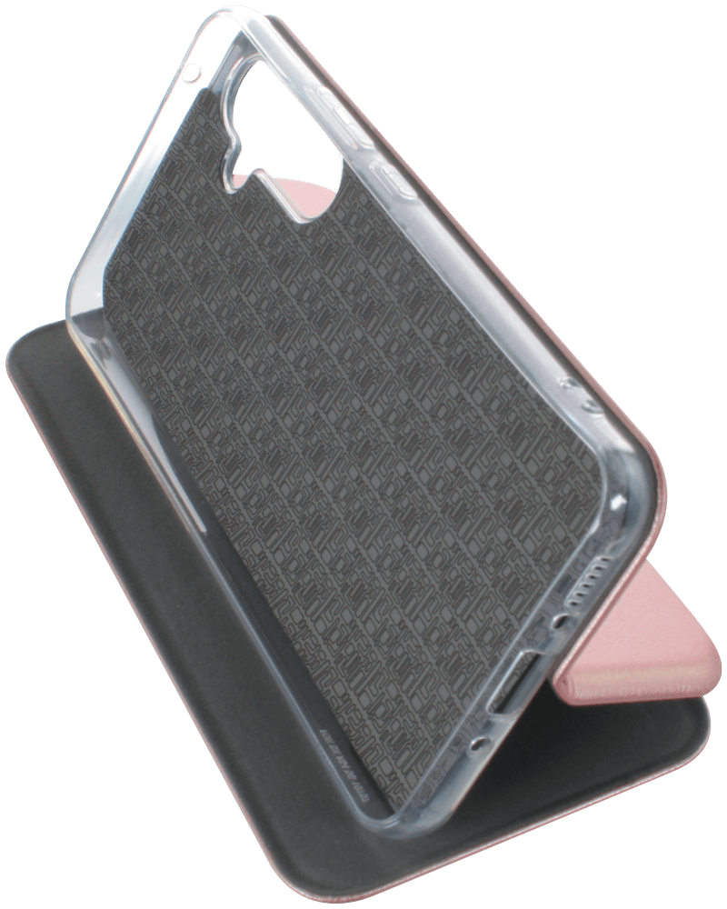Samsung Galaxy A54 (SM-A546B) oldalra nyíló mágneses flipes bőrtok prémium minőség rozéarany