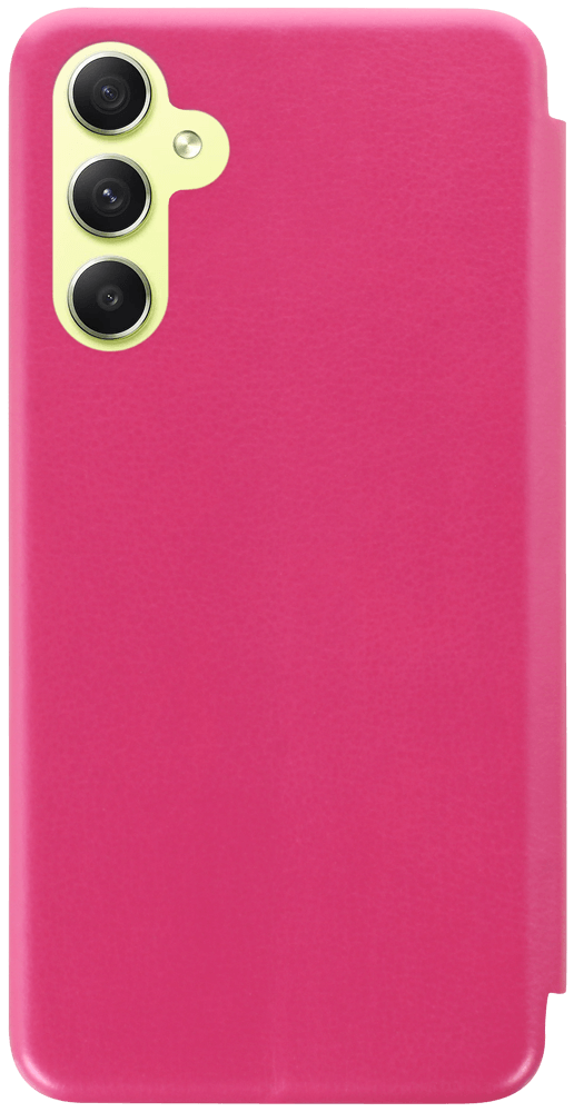 Samsung Galaxy A34 (SM-A346B) oldalra nyíló mágneses flipes bőrtok prémium minőség rózsaszín