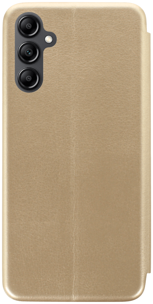 Samsung Galaxy A14 5G (SM-A146P) oldalra nyíló mágneses flipes bőrtok prémium minőség arany