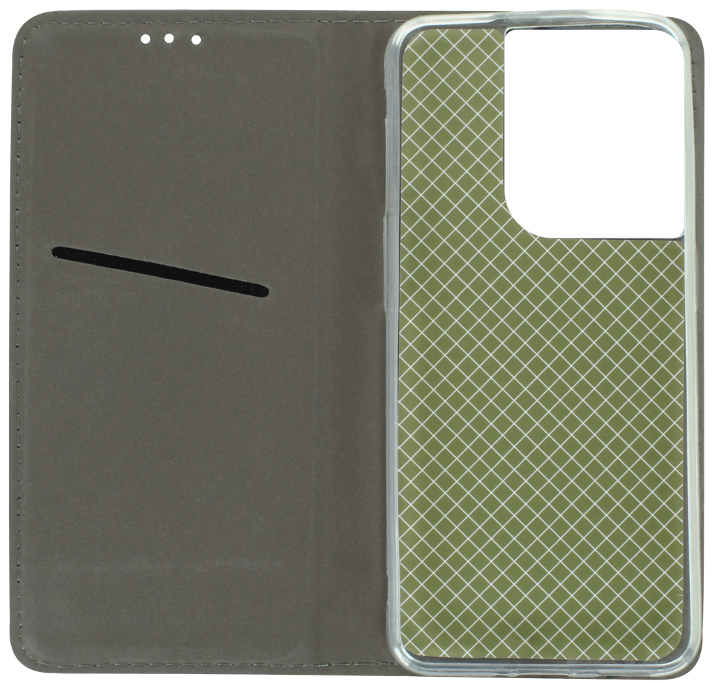 Oppo Reno8 5G oldalra nyíló flipes bőrtok asztali tartó funkciós sötétkék