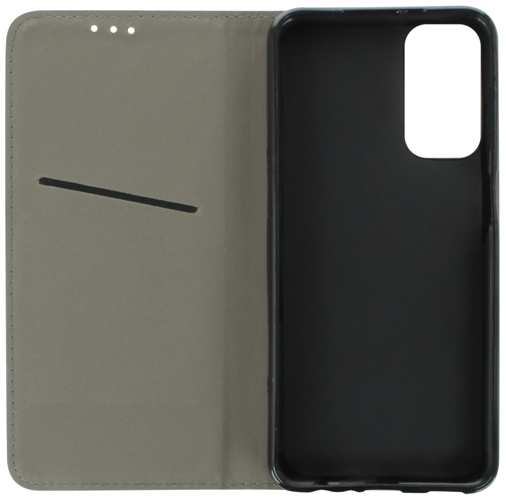 Samsung Galaxy M23 5G (SM-M236B) oldalra nyíló flipes bőrtok asztali tartó funkciós fekete