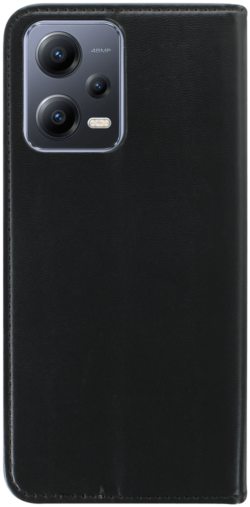 Xiaomi Redmi Note 12 5G oldalra nyíló flipes bőrtok asztali tartó funkciós fekete