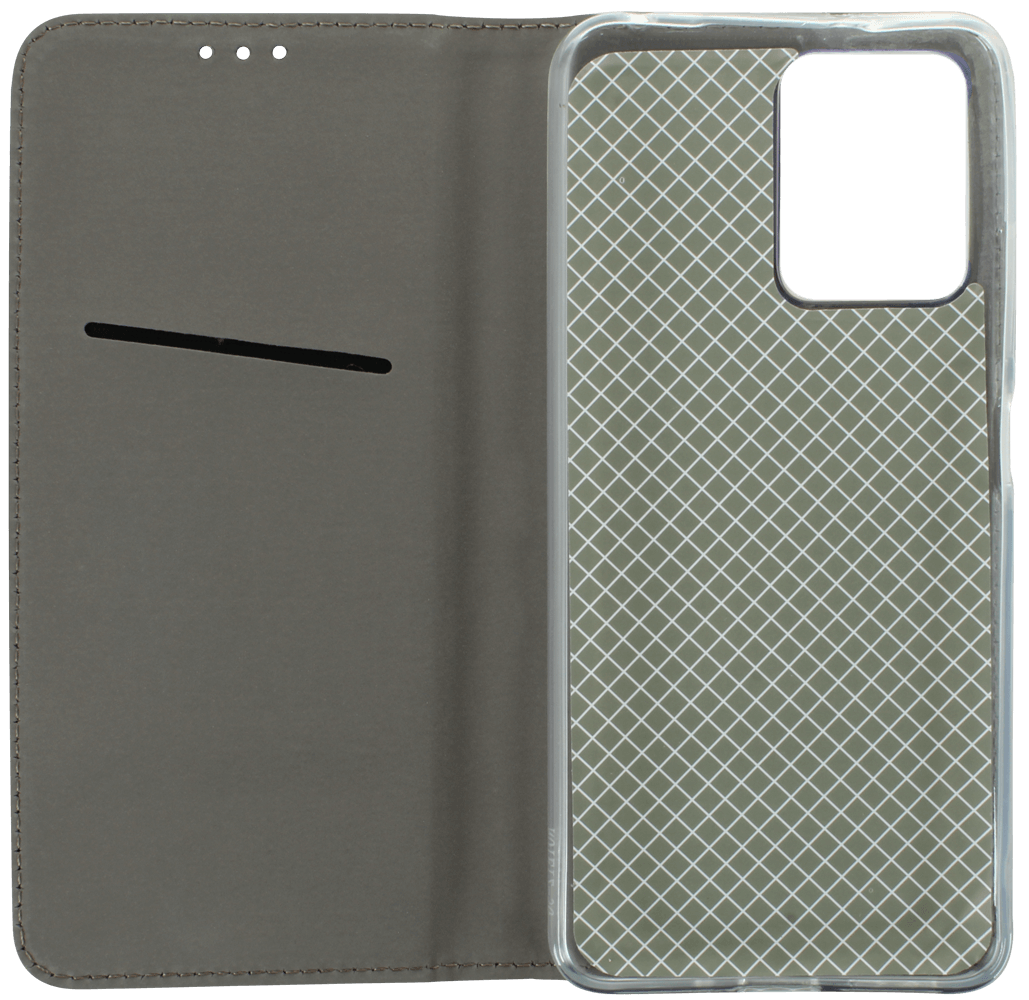 Xiaomi Redmi Note 12 5G oldalra nyíló flipes bőrtok asztali tartó funkciós sötétkék