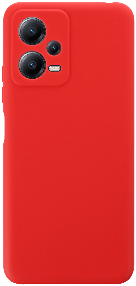 Xiaomi Poco X5 szilikon tok kameravédővel matt piros