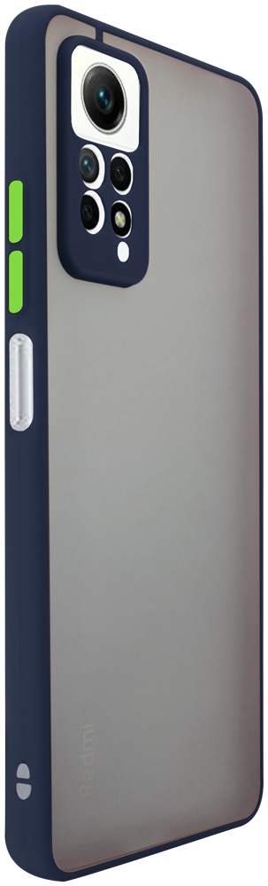 Xiaomi Redmi Note 12 Pro 4G kemény hátlap Vennus Button Bumper sötétkék