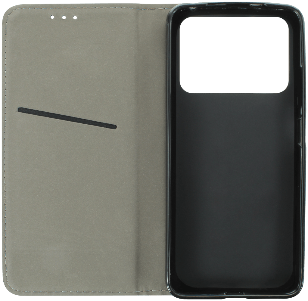 Xiaomi Poco M4 Pro oldalra nyíló flipes bőrtok asztali tartó funkciós fekete