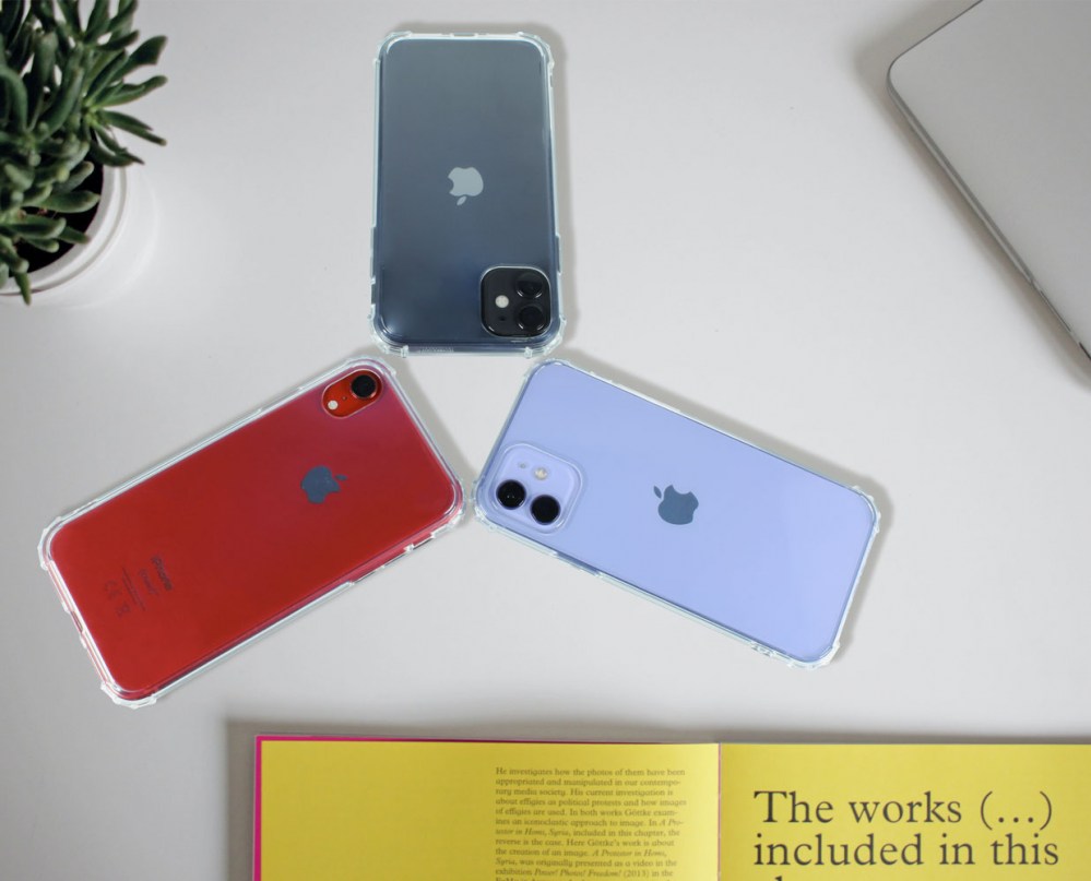 Apple iPhone SE (2022) szilikon tok közepesen ütésálló légpárnás keret átlátszó