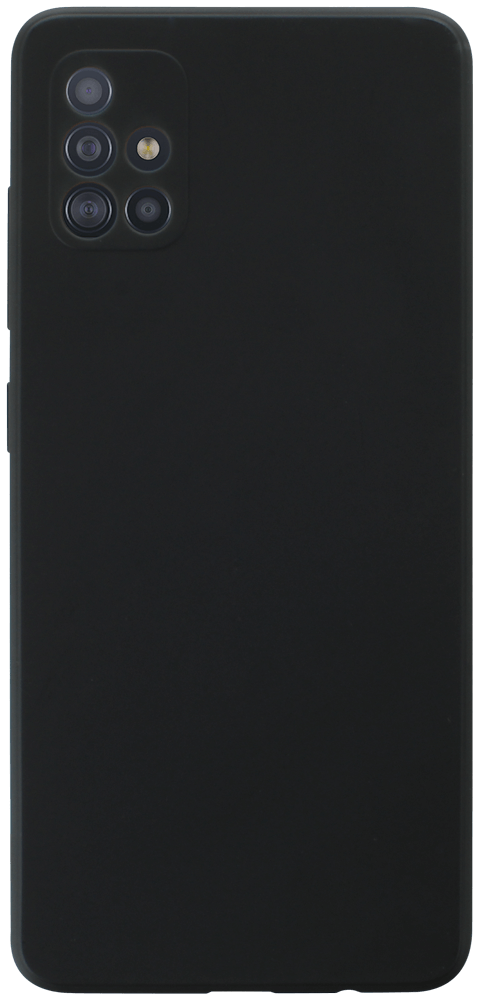 Samsung Galaxy A51 (SM-A515F) szilikon tok kameravédővel matt fekete