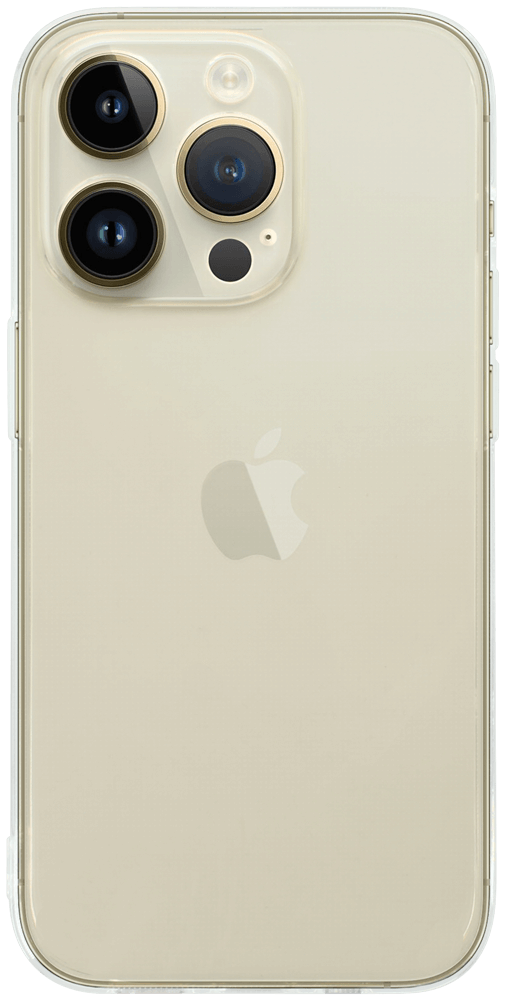 Apple iPhone 14 Pro szilikon tok közepesen ütésálló kameravédővel átlátszó
