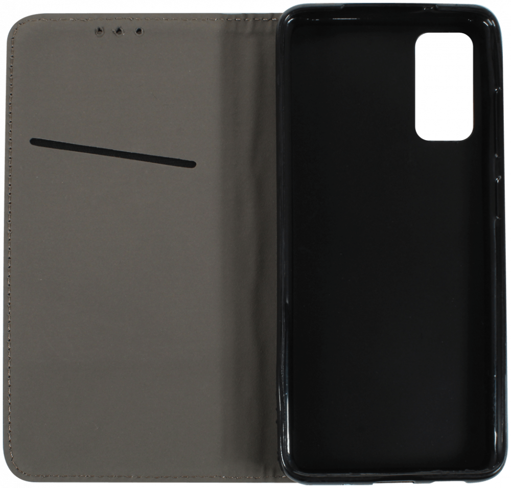 Samsung Galaxy S20 5G (SM-G981F) oldalra nyíló flipes bőrtok asztali tartó funkciós fekete