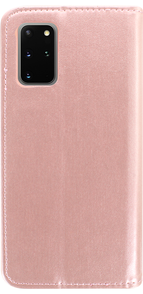 Samsung Galaxy S20 Plus 5G (SM-G986F) oldalra nyíló flipes bőrtok asztali tartó funkciós rozéarany