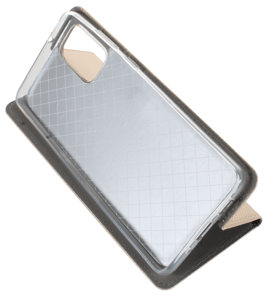 Samsung Galaxy S20 Plus 5G (SM-G986F) oldalra nyíló flipes bőrtok rombusz mintás arany