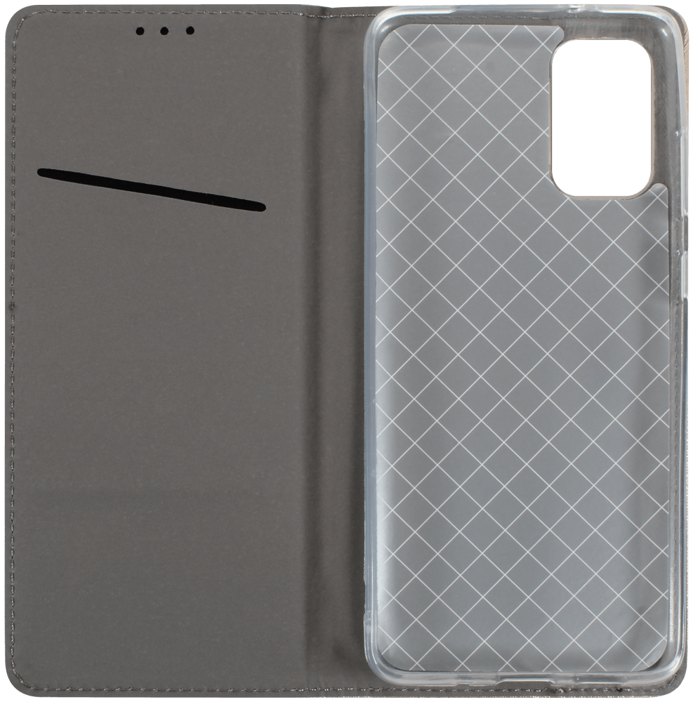 Samsung Galaxy S20 Plus 5G (SM-G986F) oldalra nyíló flipes bőrtok rombusz mintás arany