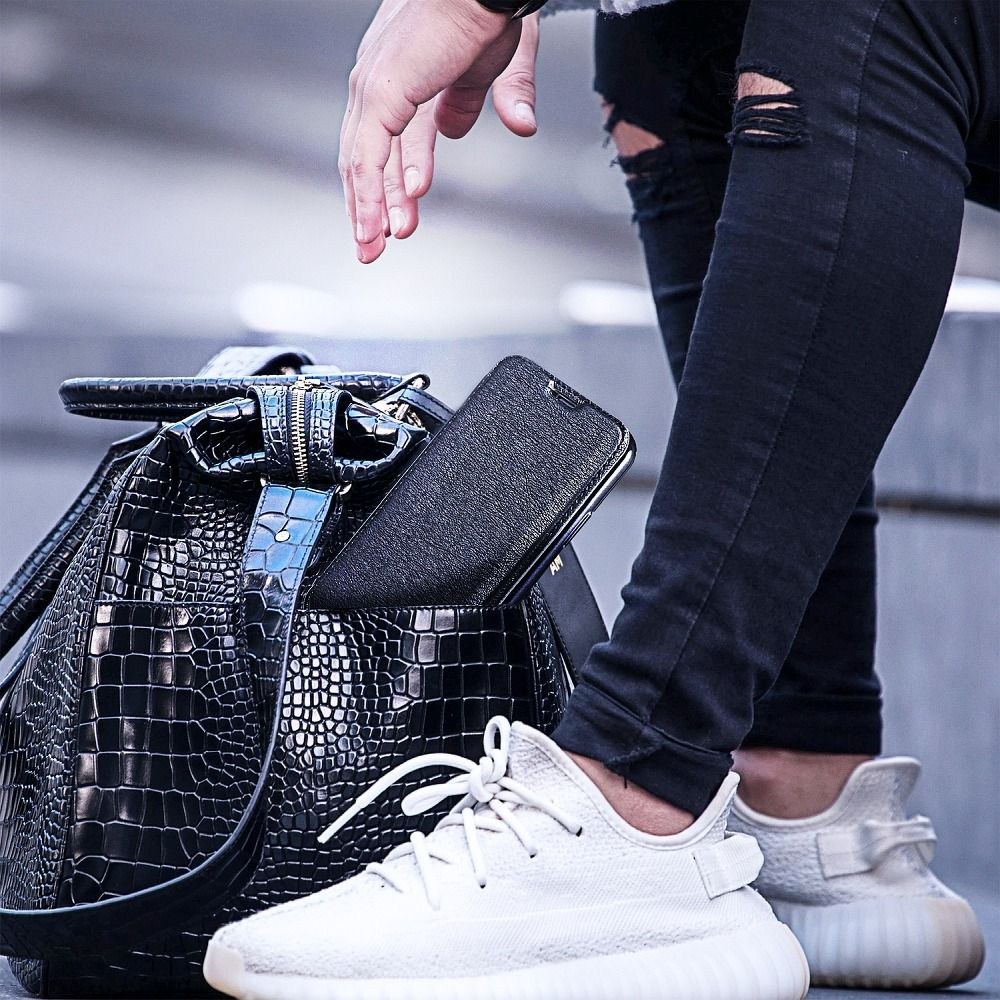 Samsung Galaxy S20 Ultra 5G (SM-G988B) oldalra nyíló flipes bőrtok átlátszó szilikon hátlap, fémhatású keret fekete