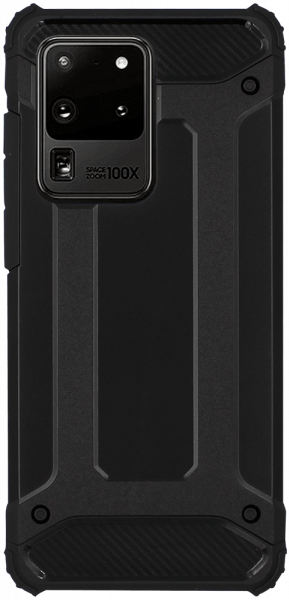 Samsung Galaxy S20 Ultra 5G (SM-G988B) ütésálló tok légpárnás sarkas, hibrid Forcell Armor fekete