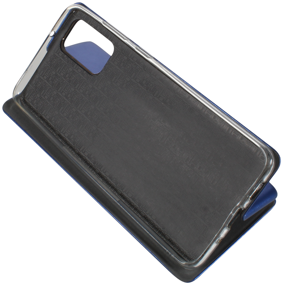 Samsung Galaxy S20 Plus 5G (SM-G986F) oldalra nyíló mágneses flipes bőrtok prémium minőség sötétkék