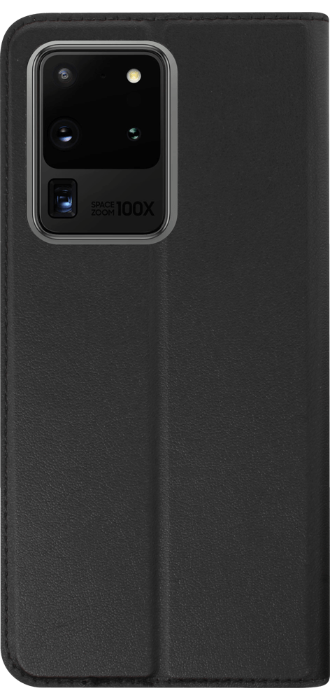 Samsung Galaxy S20 Ultra 5G (SM-G988B) oldalra nyíló flipes bőrtok elől-hátul mágneses fekete