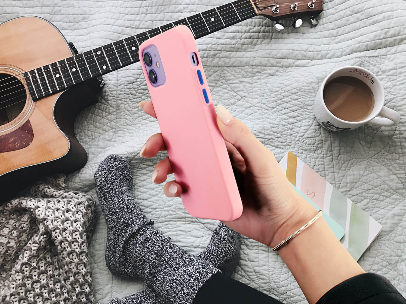 Samsung Galaxy S20 Plus 5G (SM-G986F) szilikon tok babarózsaszín