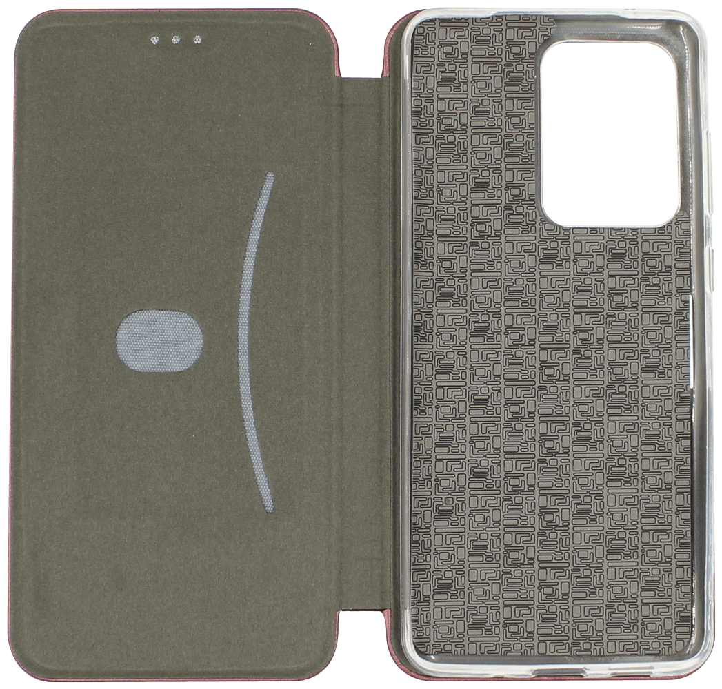 Samsung Galaxy S20 Ultra 5G (SM-G988B) oldalra nyíló mágneses flipes bőrtok prémium minőség bordó